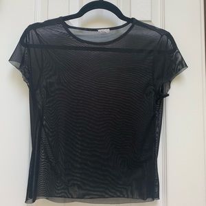 🌟5 for $20, Garage Black Mesh Tee Small